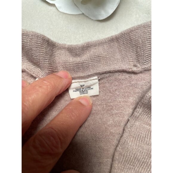 Anthropologie Moth Womens Cardigan Button-Up Sweater Pockets Wool Minimalist  Y2 - Picture 7 of 9